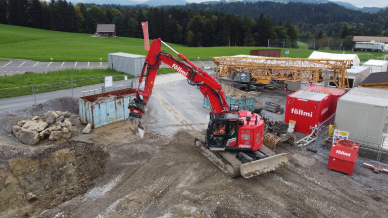 Abbruch + Aushub, Clubhaus FCFS, Etzelstrasse 87, Feusisberg